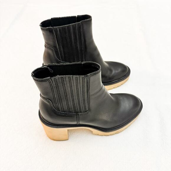 Dolce Vita Caster H20 Black Military Style Boot Rubber Sole Size 8 - Picture 3 of 6